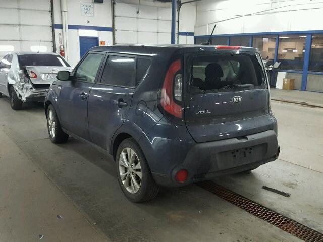 KNDJP3A59E7074611 - 2014 KIA SOUL + BLUE photo 3