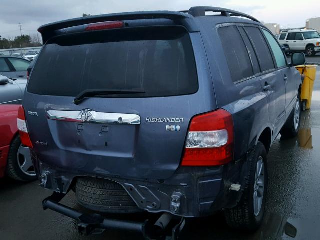 JTEEW21A760013341 - 2006 TOYOTA HIGHLANDER GRAY photo 4