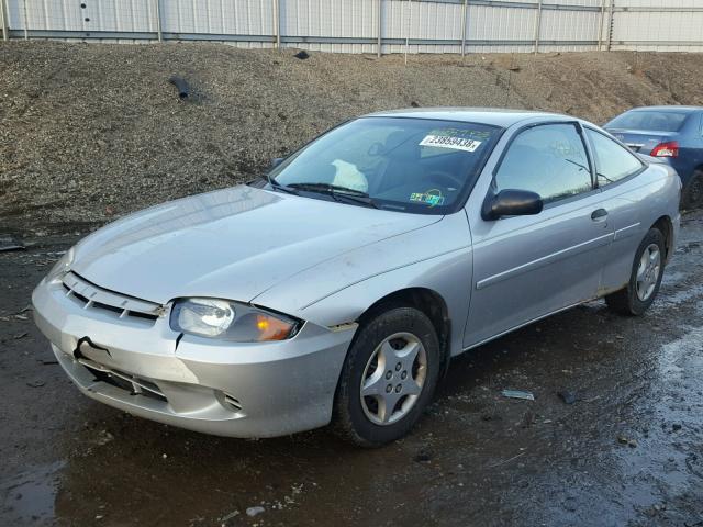 1G1JC12FX57160946 - 2005 CHEVROLET CAVALIER SILVER photo 2