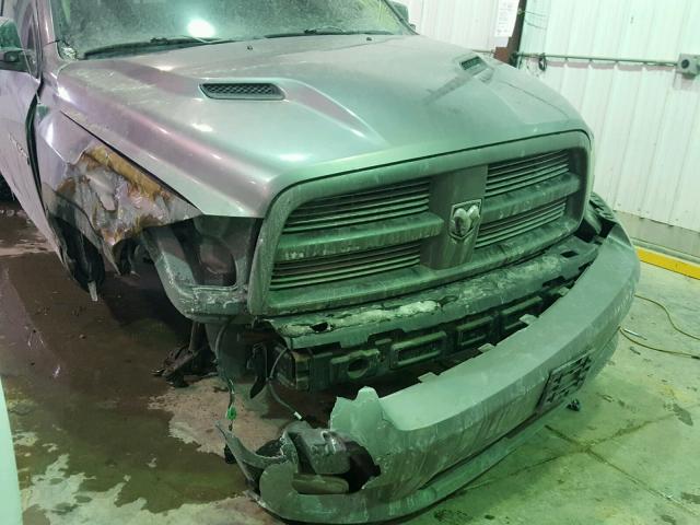 1D7RV1CT0BS622888 - 2011 DODGE RAM 1500 SILVER photo 9