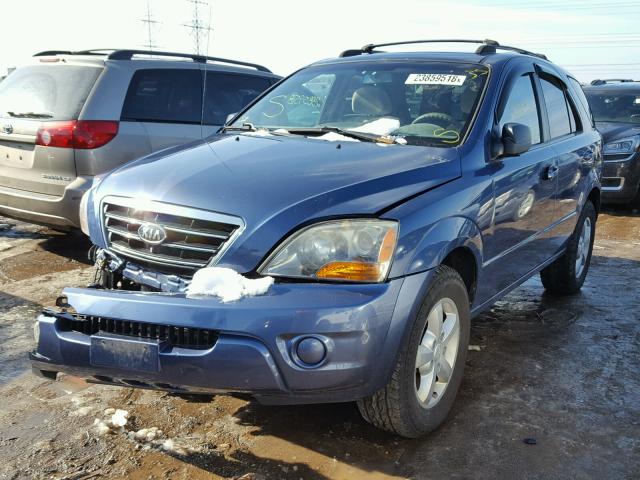 KNDJC736875677668 - 2007 KIA SORENTO EX BLUE photo 2