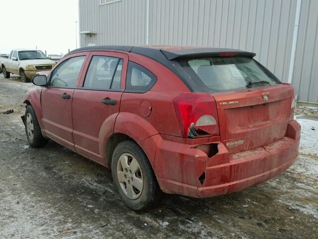 1B3HB28C28D784274 - 2008 DODGE CALIBER ORANGE photo 3