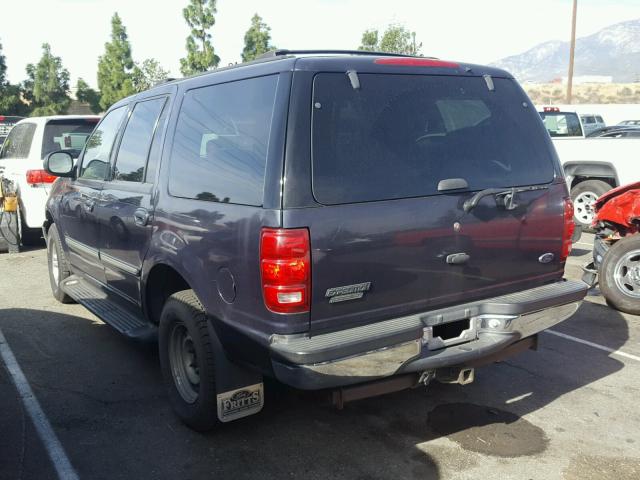 1FMRU15L6YLC40888 - 2000 FORD EXPEDITION BLUE photo 3