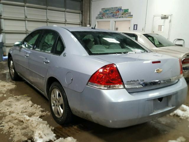 2G1WB58K669155831 - 2006 CHEVROLET IMPALA LS BLUE photo 3