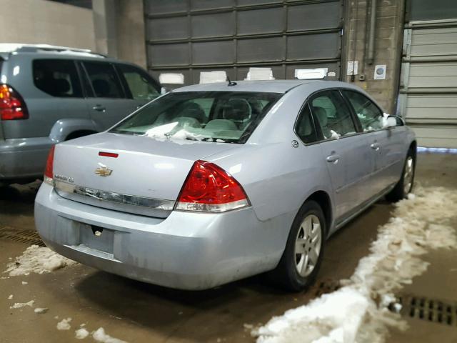 2G1WB58K669155831 - 2006 CHEVROLET IMPALA LS BLUE photo 4