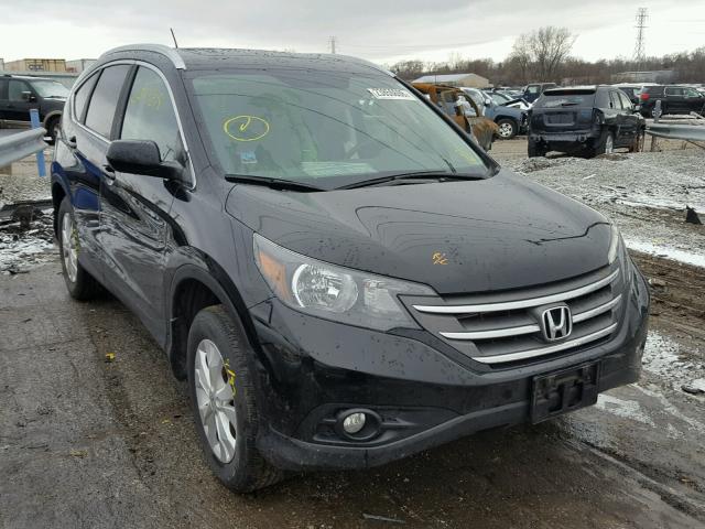 5J6RM4H73CL056516 - 2012 HONDA CR-V EXL BLACK photo 1