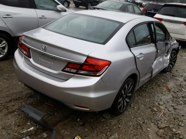 19XFB2F95FE241624 - 2015 HONDA CIVIC EXL GRAY photo 4