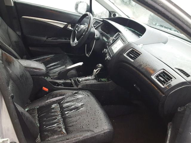 19XFB2F95FE241624 - 2015 HONDA CIVIC EXL 灰色 照片 5