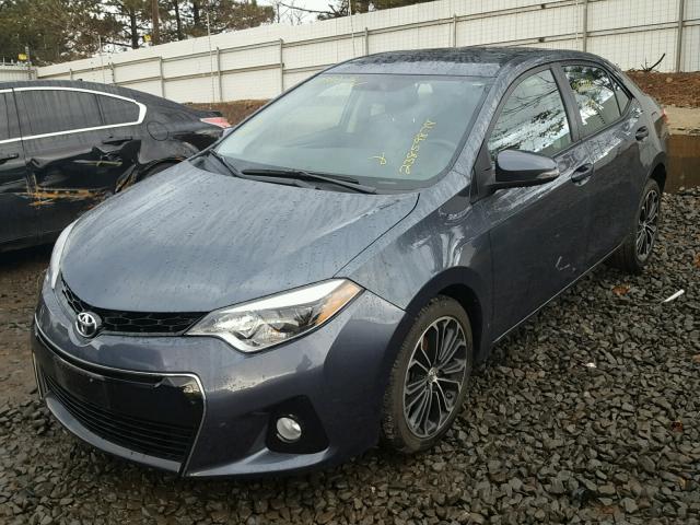 2T1BURHE7GC563824 - 2016 TOYOTA COROLLA L GRAY photo 2