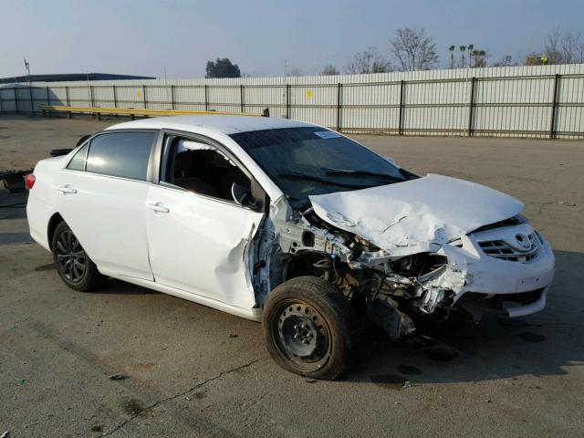 2T1BU4EE7DC921233 - 2013 TOYOTA COROLLA BA WHITE photo 1