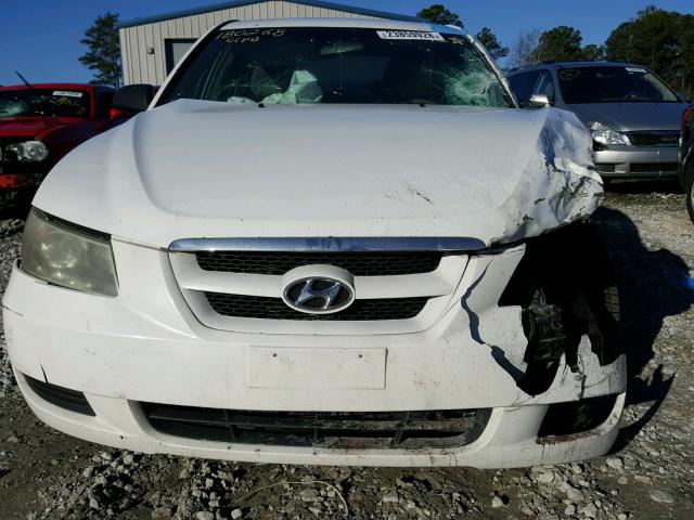 5NPET46C66H162586 - 2006 HYUNDAI SONATA GL WHITE photo 10