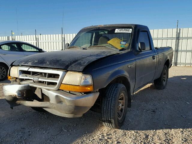 1FTYR10C4XPC07159 - 1999 FORD RANGER BLACK photo 2