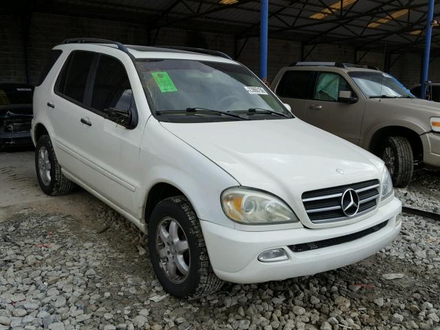 4JGAB75E02A328412 - 2002 MERCEDES-BENZ ML 500 WHITE photo 1