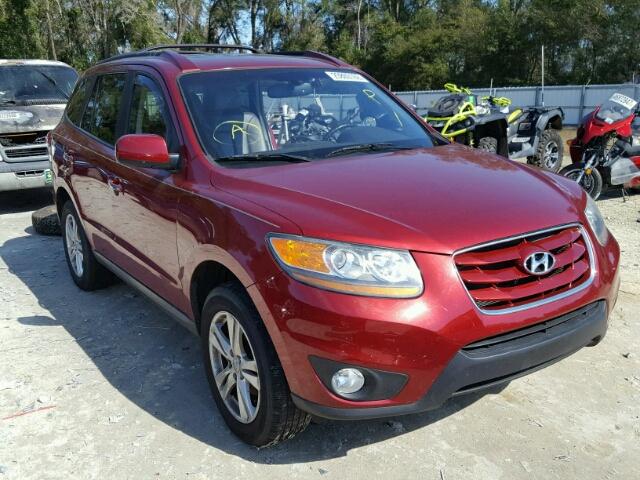 5NMSK3AB0AH384285 - 2010 HYUNDAI SANTA FE L BURGUNDY photo 1