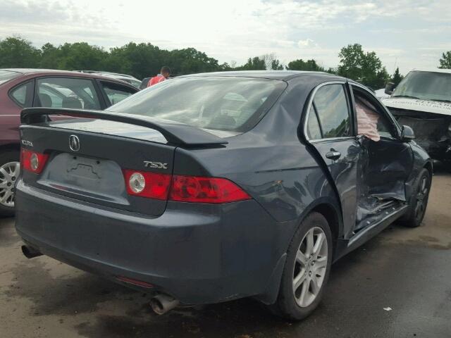 JH4CL96834C026567 - 2004 ACURA TSX GRAY photo 4