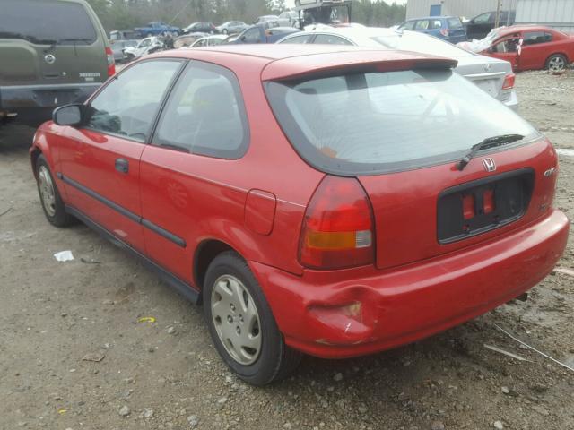 2HGEJ6343VH101610 - 1997 HONDA CIVIC DX RED photo 3