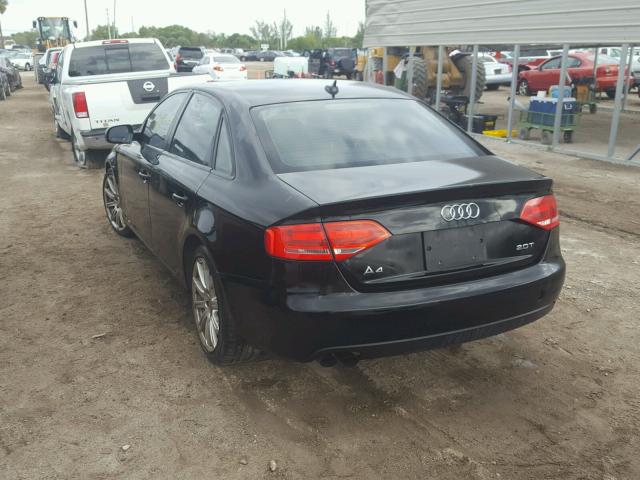 WAUAFAFL7BN044297 - 2011 AUDI A4 PREMIUM BLACK photo 3