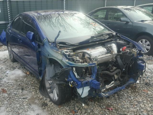 2HGFA55568H702051 - 2008 HONDA CIVIC SI BLUE photo 1