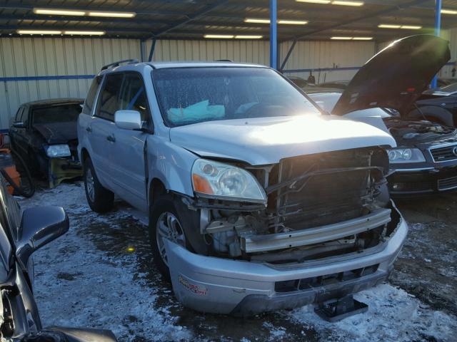 2HKYF18683H598829 - 2003 HONDA PILOT EXL SILVER photo 1