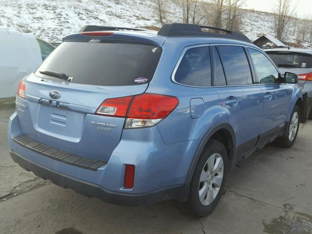 4S4BRBFC9A3322417 - 2010 SUBARU OUTBACK 2. BLUE photo 4