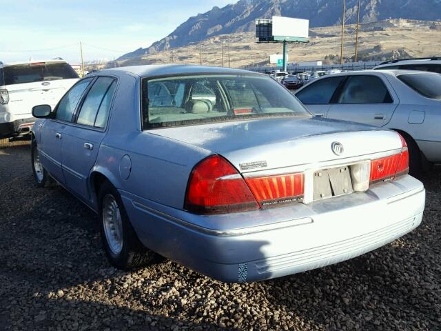 2MEFM75W7XX658977 - 1999 MERCURY GRAND MARQ BLUE photo 3