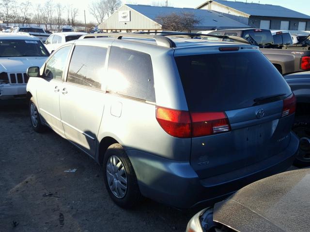 5TDZA23C85S238561 - 2005 TOYOTA SIENNA CE BLUE photo 3