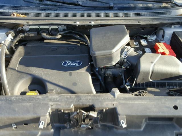 2FMDK4JC9DBC44189 - 2013 FORD EDGE SEL SILVER photo 7