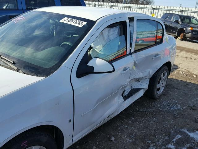 1G1AL58F987196484 - 2008 CHEVROLET COBALT LT WHITE photo 9