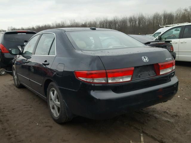 1HGCM56894A110610 - 2004 HONDA ACCORD EX BLACK photo 3