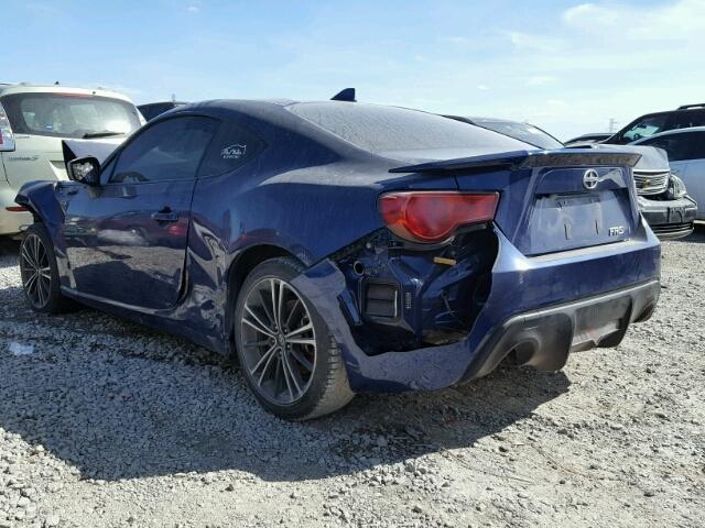 JF1ZNAA10G9705575 - 2016 TOYOTA SCION FR-S ლურჯი ფოტო 3