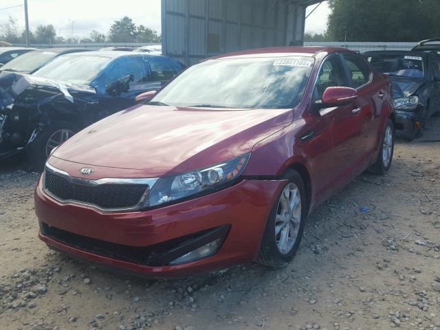 5XXGN4A73DG168674 - 2013 KIA OPTIMA EX BURGUNDY photo 2