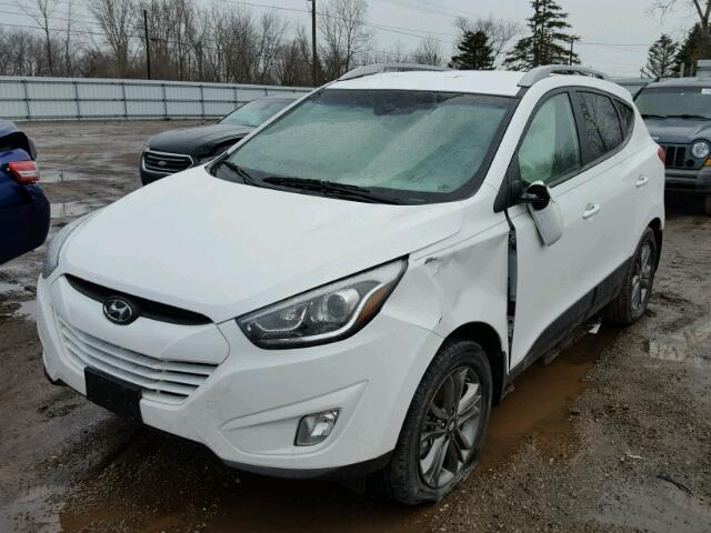 KM8JUCAG0EU869876 - 2014 HYUNDAI TUCSON GLS WHITE photo 2