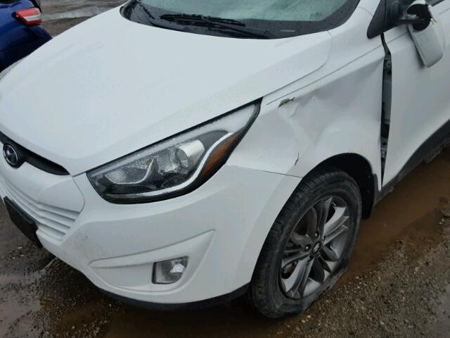 KM8JUCAG0EU869876 - 2014 HYUNDAI TUCSON GLS WHITE photo 9