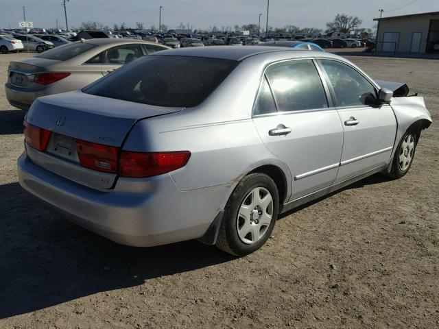 1HGCM56455A185061 - 2005 HONDA ACCORD LX SILVER photo 4