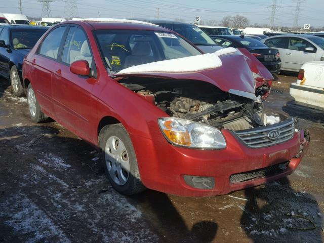 KNAFE121X85551538 - 2008 KIA SPECTRA EX RED photo 1