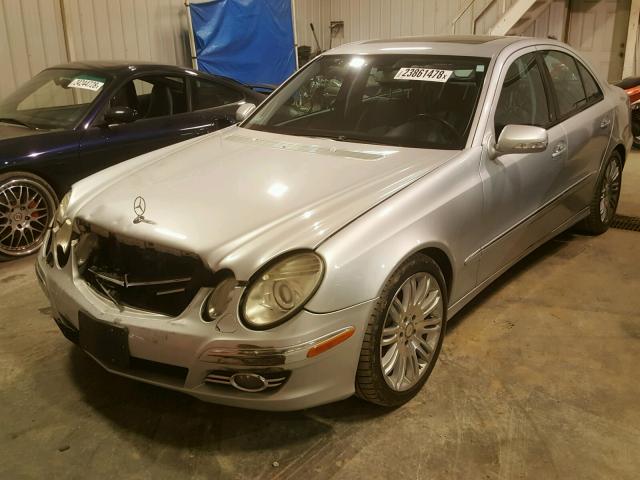 WDBUF56X98B212461 - 2008 MERCEDES-BENZ E 350 SILVER photo 2