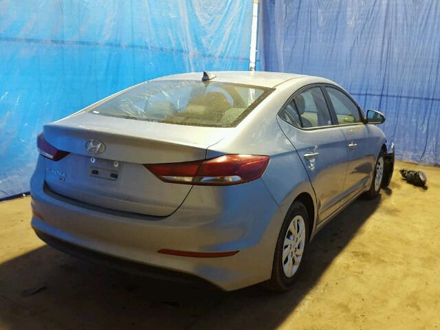 5NPD74LF2HH146872 - 2017 HYUNDAI ELANTRA SE GRAY photo 4