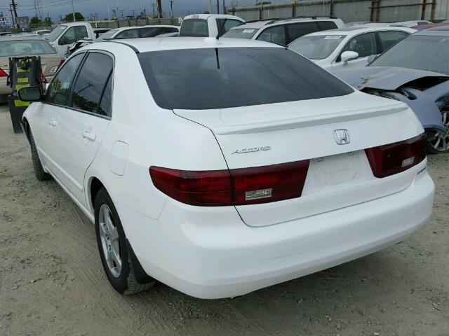 JHMCN36465C004276 - 2005 HONDA ACCORD HYB WHITE photo 3