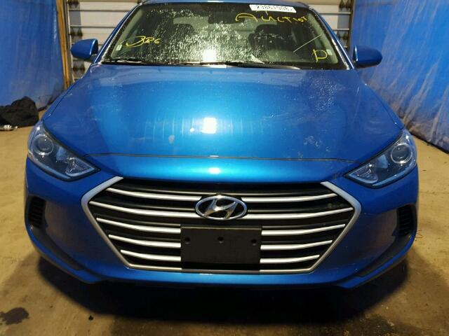 5NPD74LF9HH126523 - 2017 HYUNDAI ELANTRA SE BLUE photo 9