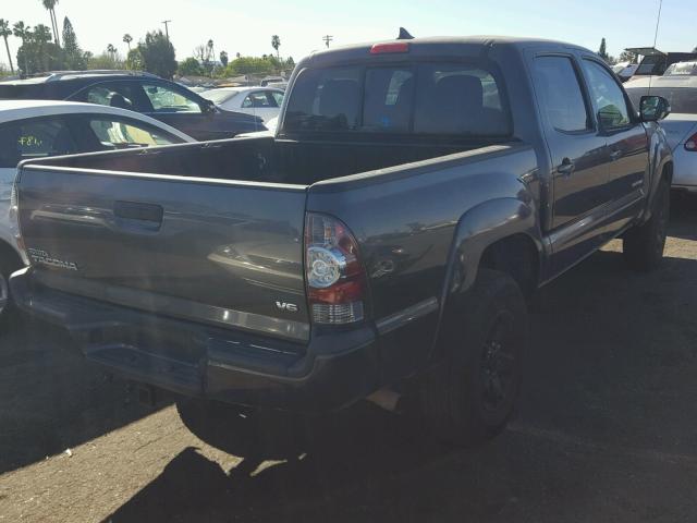 5TFLU4EN7EX091974 - 2014 TOYOTA TACOMA DOU CHARCOAL photo 4