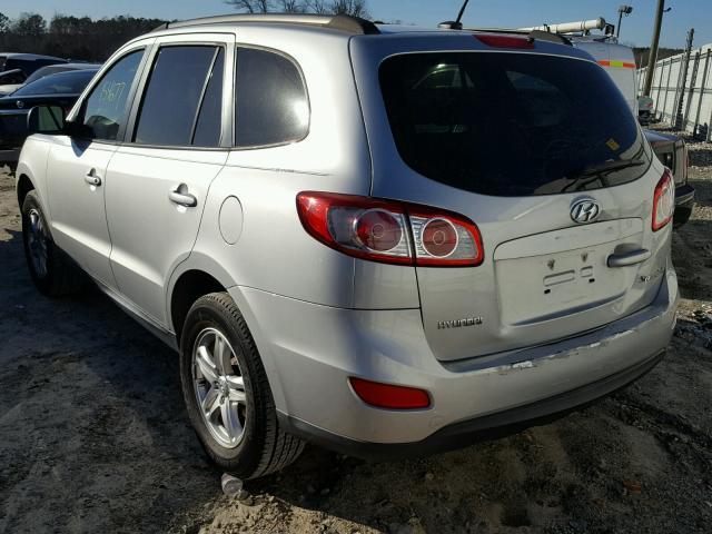 5XYZG3AB1BG032442 - 2011 HYUNDAI SANTA FE G SILVER photo 3