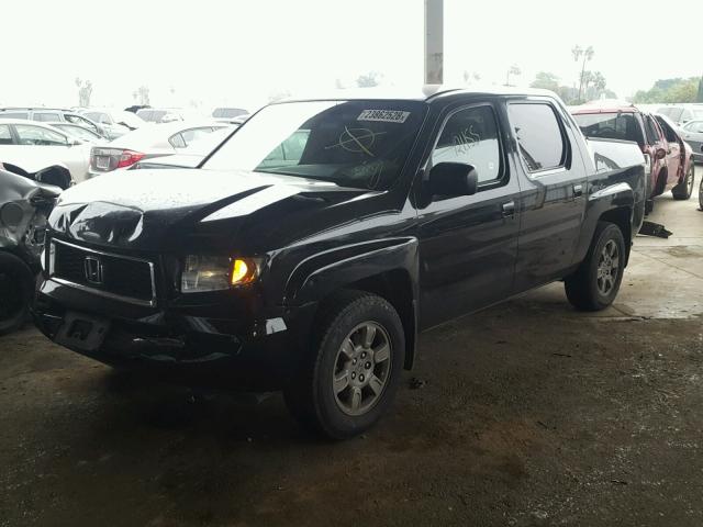 2HJYK16317H546179 - 2007 HONDA RIDGELINE BLACK photo 2