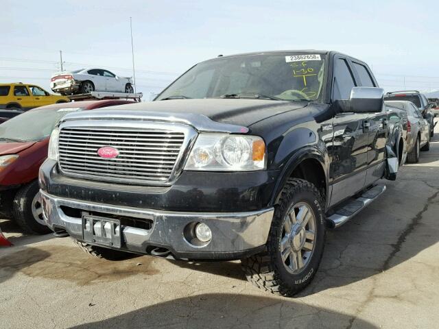 1FTPW14587KC97753 - 2007 FORD F150 SUPER BLACK photo 2