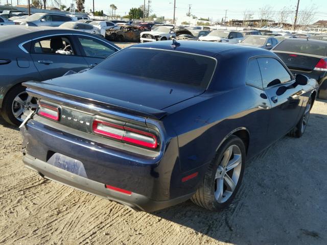 2C3CDZAT2FH831913 - 2015 DODGE CHALLENGER BLUE photo 4