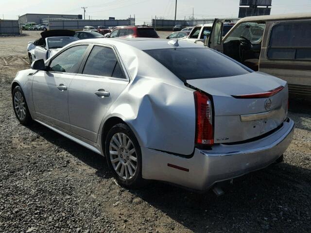 1G6DE5E5XD0103410 - 2013 CADILLAC CTS LUXURY SILVER photo 3