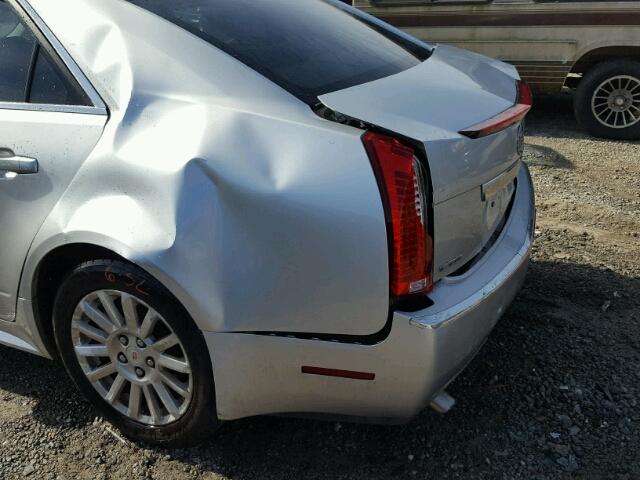 1G6DE5E5XD0103410 - 2013 CADILLAC CTS LUXURY SILVER photo 9