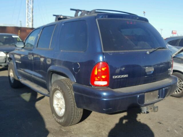 1B4HS28Z0XF536138 - 1999 DODGE DURANGO BLUE photo 3