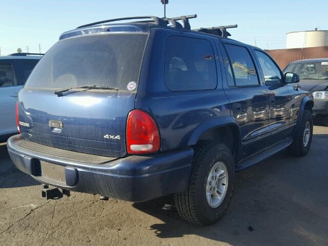 1B4HS28Z0XF536138 - 1999 DODGE DURANGO BLUE photo 4