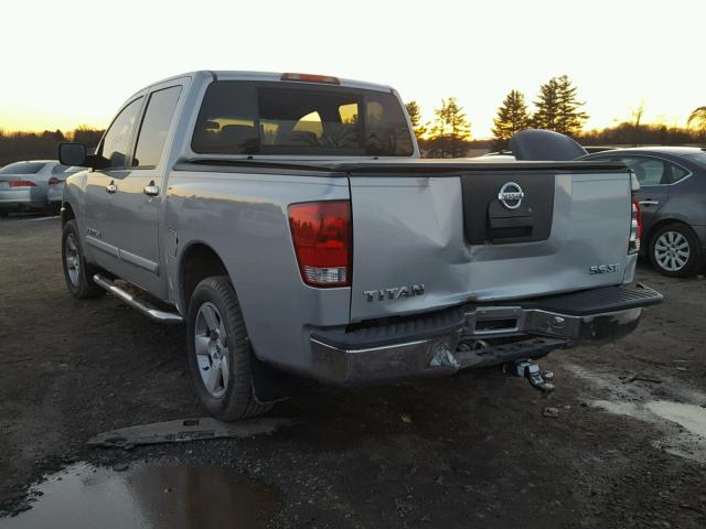 1N6BA07A56N538402 - 2006 NISSAN TITAN XE SILVER photo 3