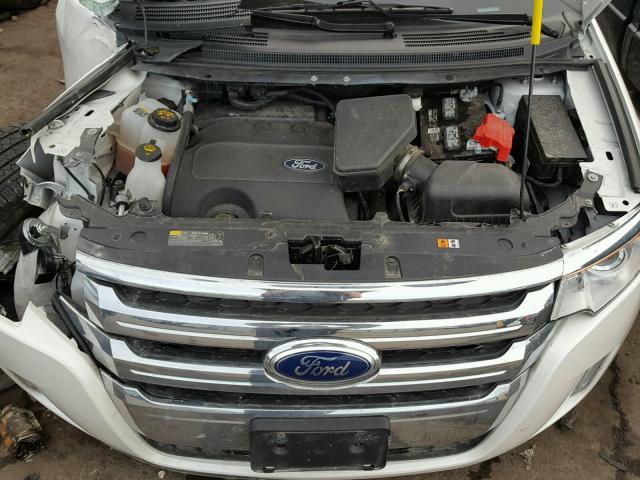 2FMDK4KCXEBB73522 - 2014 FORD EDGE LIMIT WHITE photo 7